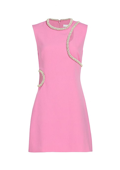 Beaded Cutout Mini Dress