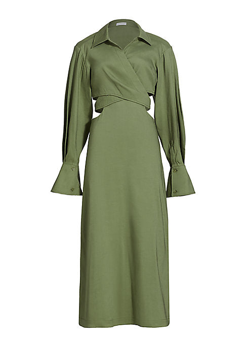 Elegant Linen Maxi Dress