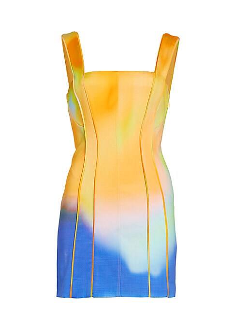 Cloudy Tie-Dye Mini Dress