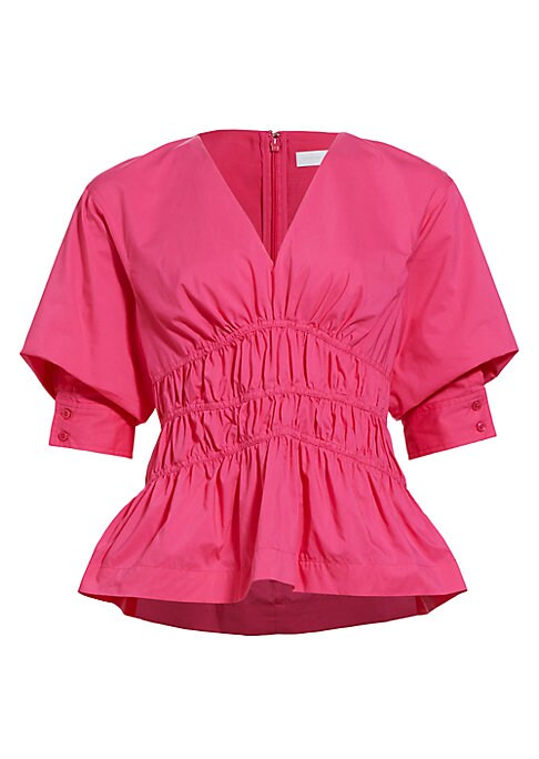 Puff Sleeve Peplum Top