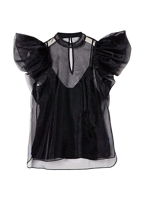 Flutter Sheer Sleeve Top