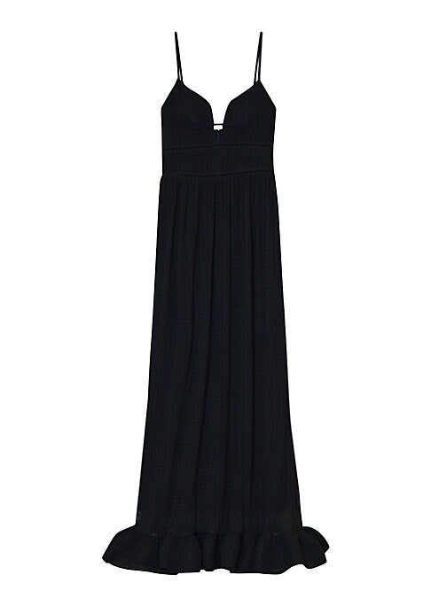 Chic Crinkle Evening Gown