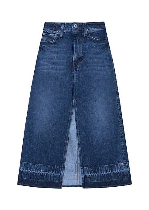Chic Denim A-Line Skirt
