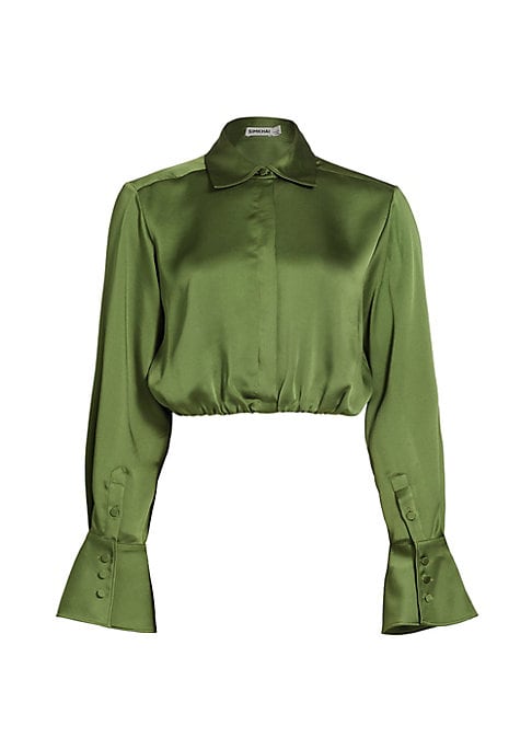 Satin Cropped Elegance
