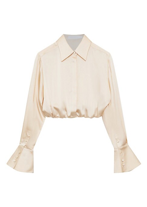 Satin Chic Crop Top