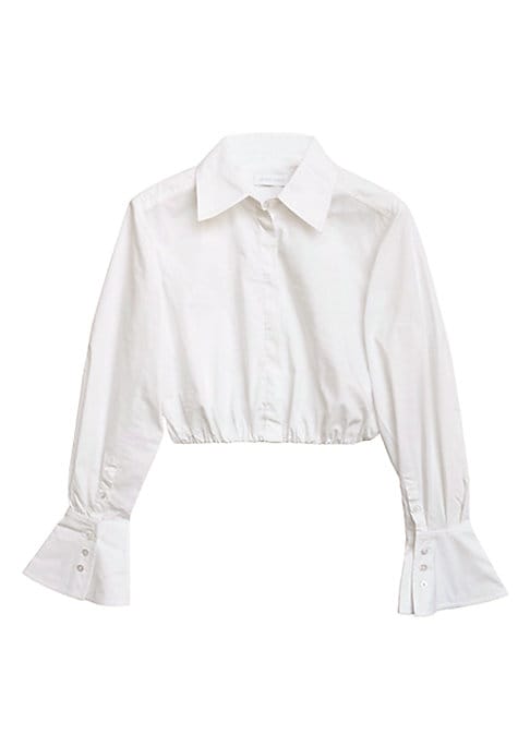 Cropped Tailored Button-Up
