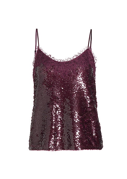 Luxe Lace & Sparkle Top