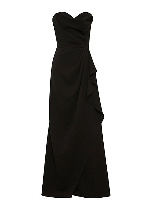 Elegant Strapless Midi Dress