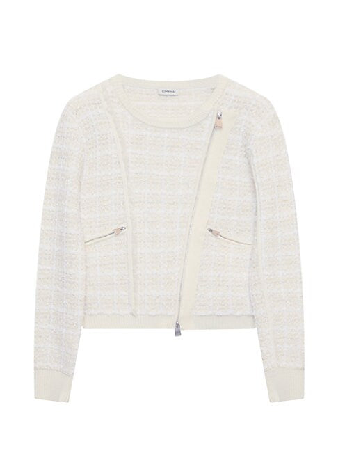 Asymmetric Tweed Jacket