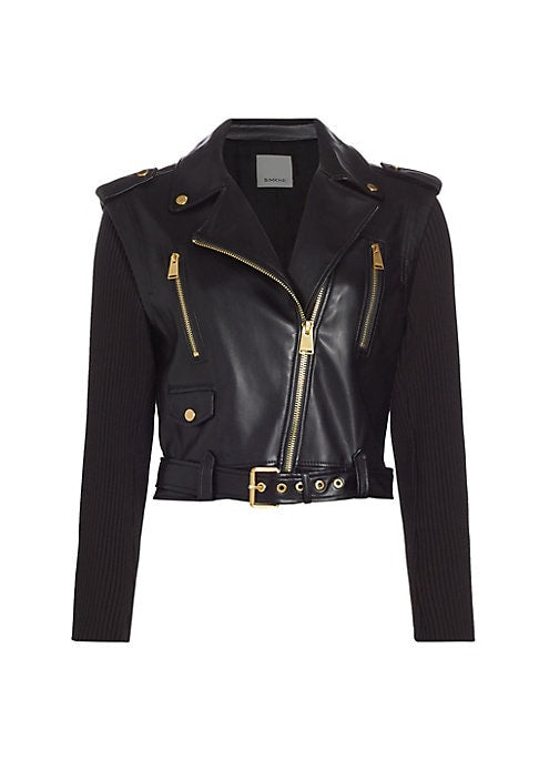 Edgy Vegan Leather Jacket