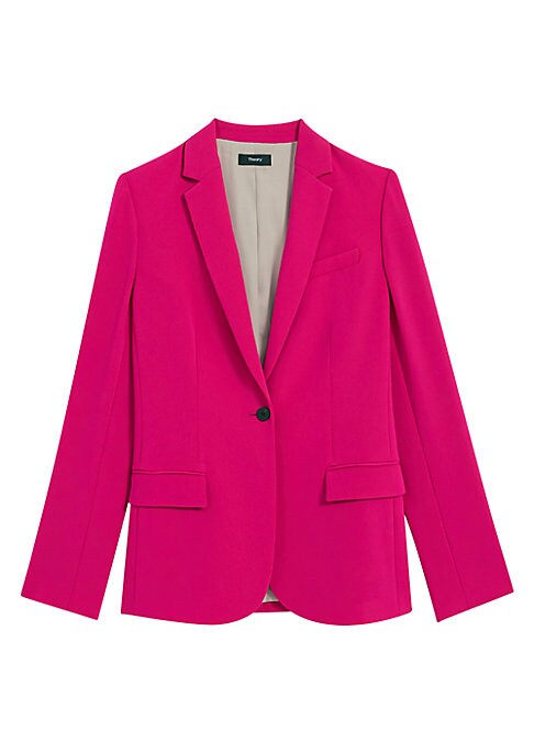 Elegant One-Button Blazer