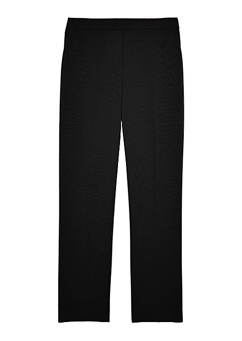 Cropped Crepe Ankle Pants