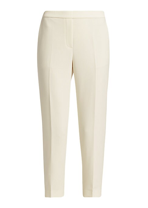 Cropped Crepe Ankle Pants