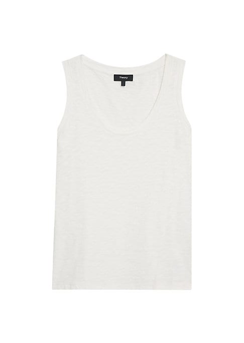 Breezy Linen Scoop Tank