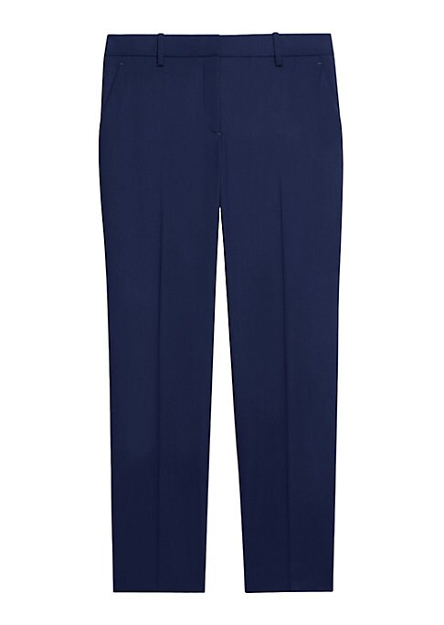 Chic Pleated Wool Pants