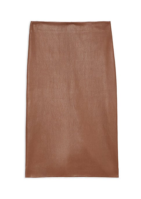 Chic Leather Midi Skirt