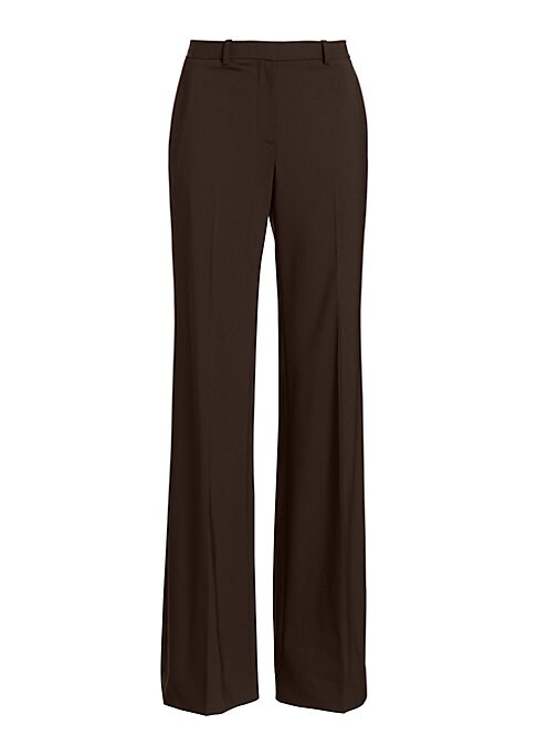 Elegant Flare Wool Trousers