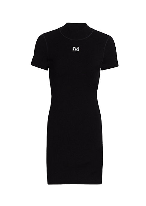 Chic Mockneck T-Shirt Dress