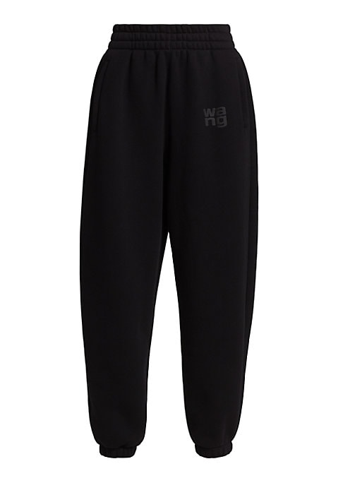 Puff-Print High-Waisted Sweatpants