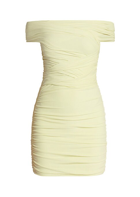 Draped Elegance Mini Dress