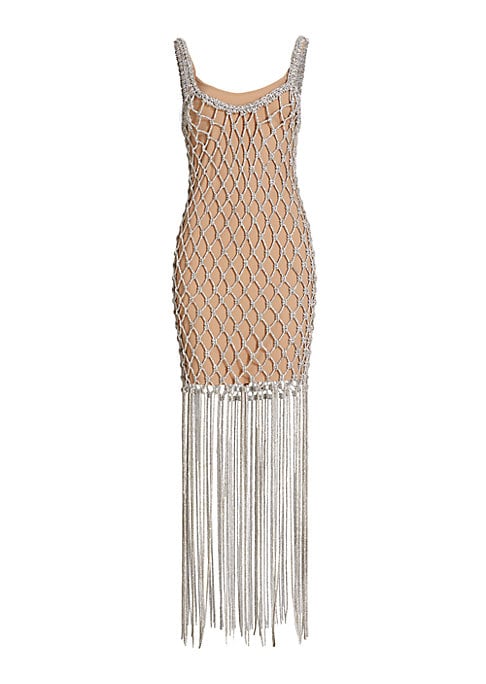 Glimmering Fringe Cami Dress