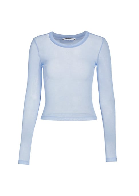 Sheer Crystal-Cut Top