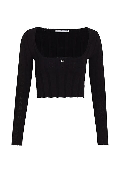 Chic Square Knit Top