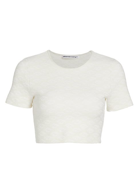 Chic Cropped Monogram Tee