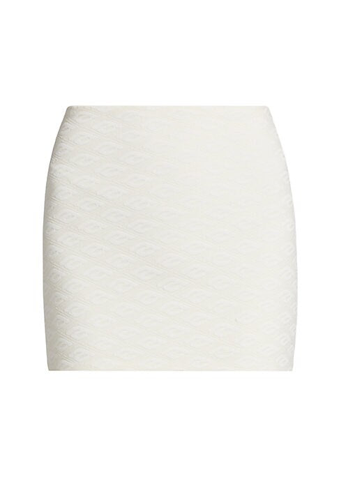 Chic Jacquard Mini Skirt