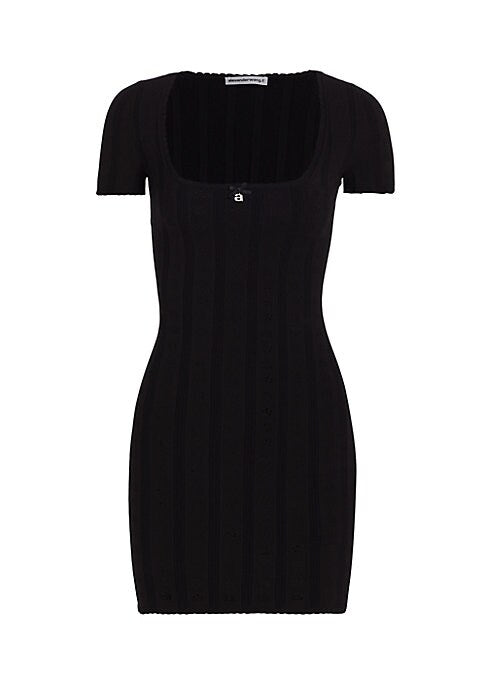 Chic Scallop Knit Dress