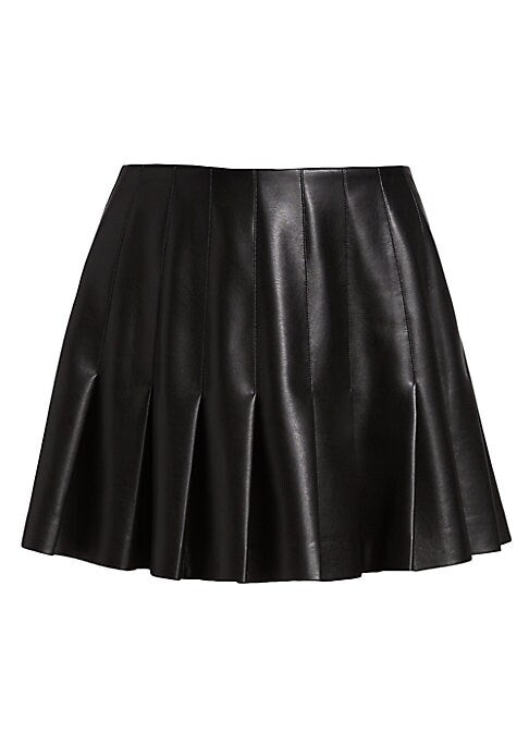 Edgy Faux Leather Skirt