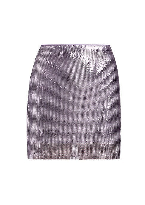 Metallic Chic Miniskirt