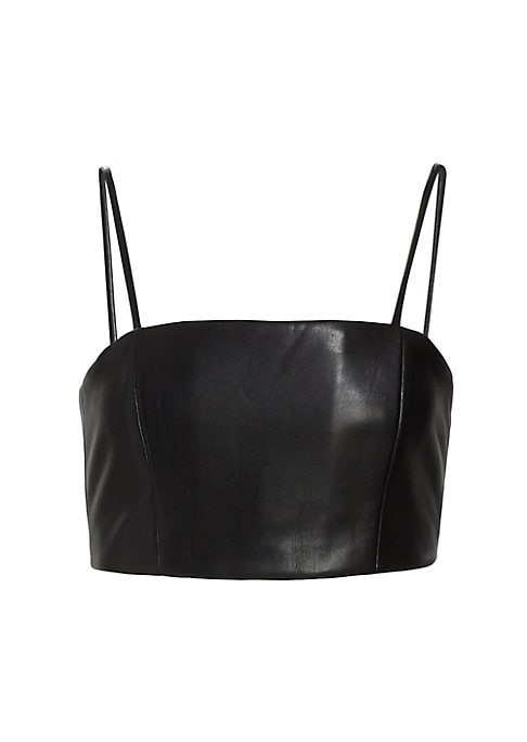 Strappy Vegan Leather Top