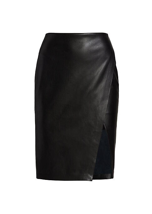 Chic Faux Leather Skirt