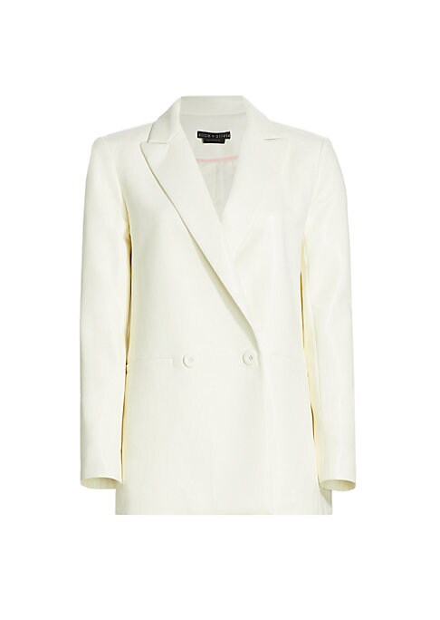 Sleek Faux Leather Jacket