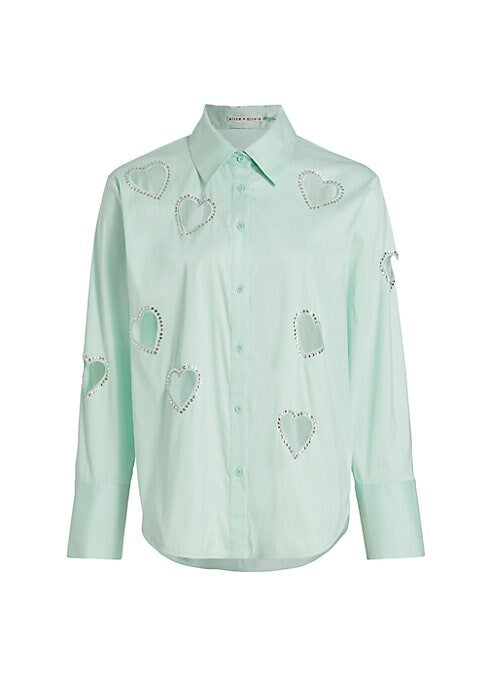 Sparkling Heart Cutout Top