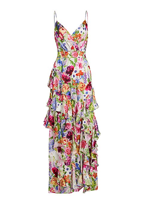Floral Ruffle Maxi Dress