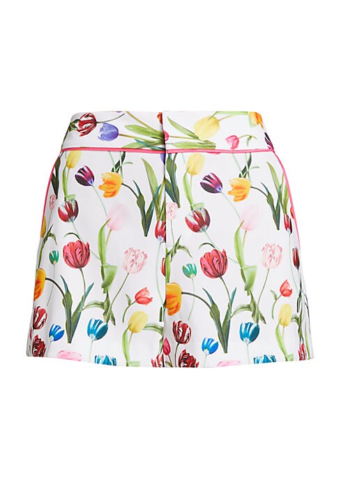 Floral High-Waist Shorts