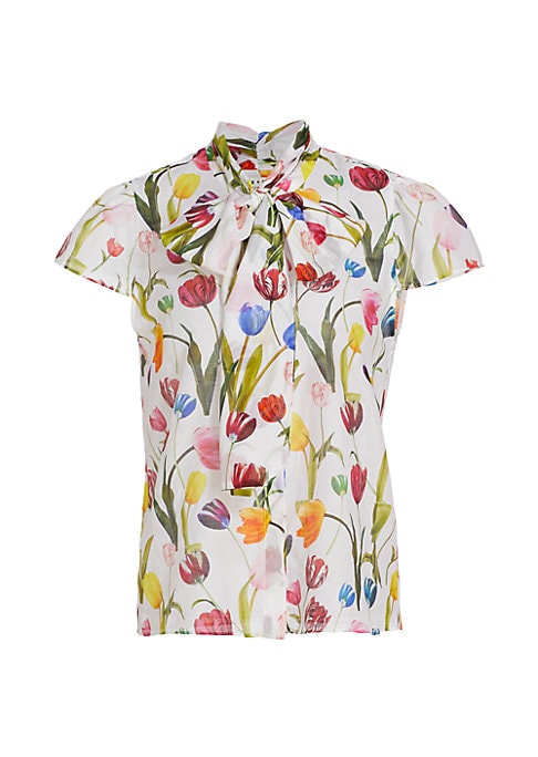 Floral Bow Blouse