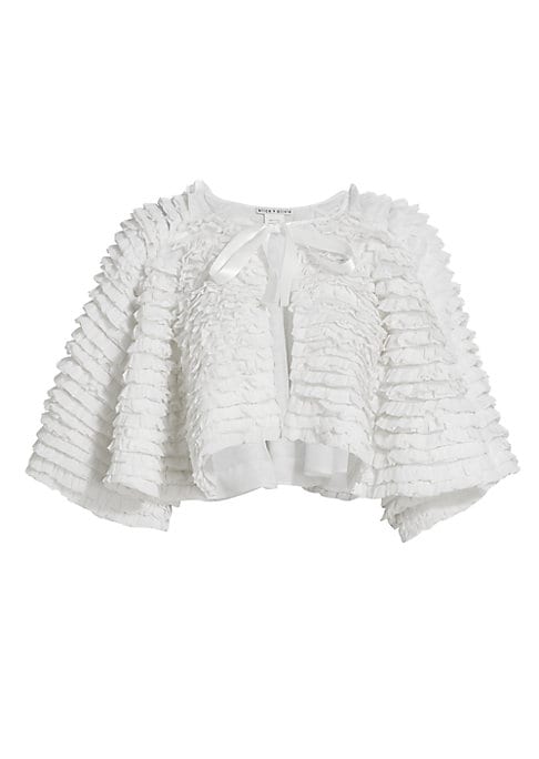Ruffled Cape Elegance