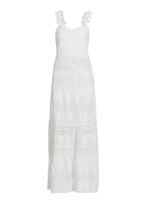 Lace Petal Maxi Dress