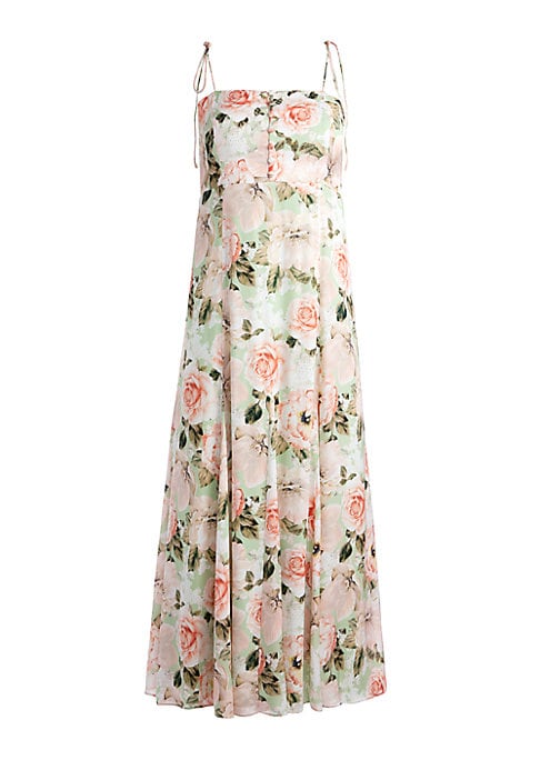 Floral Cut-Out Midi Dress