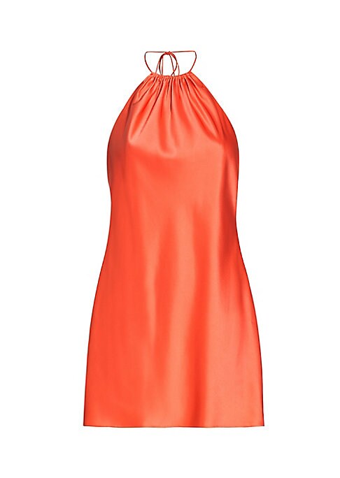 Chic Satin Halter Dress
