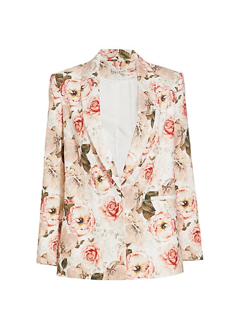 Floral Shawl Blazer