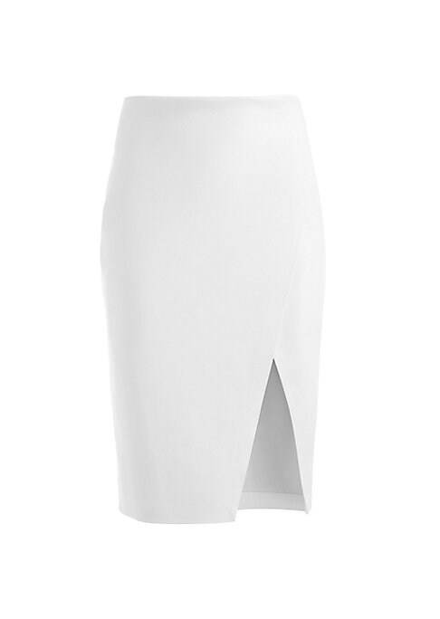 Chic Faux Leather Pencil Skirt