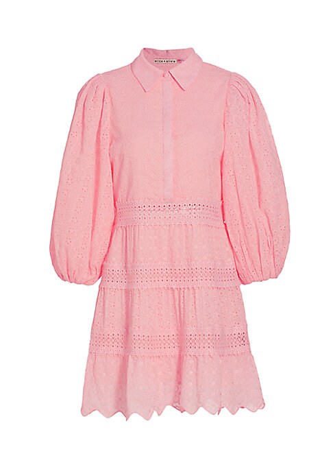 Lace Trim Mini Dress