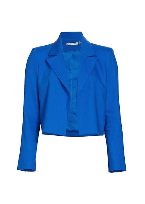 Chic Cropped Linen Jacket