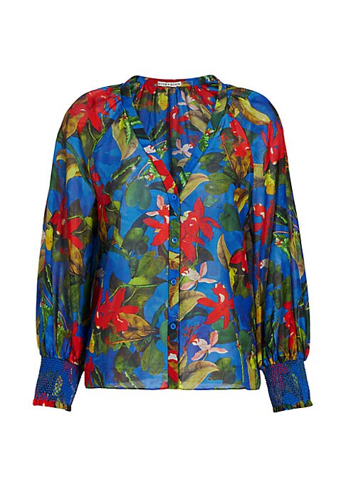 Vibrant Print Button-Up