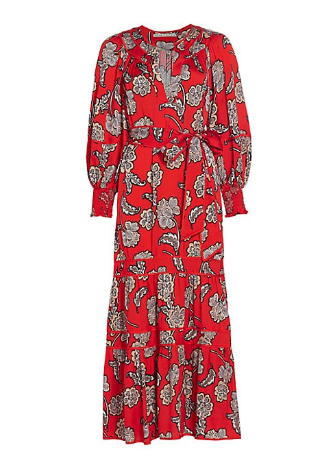 Floral Bow Maxi Dress