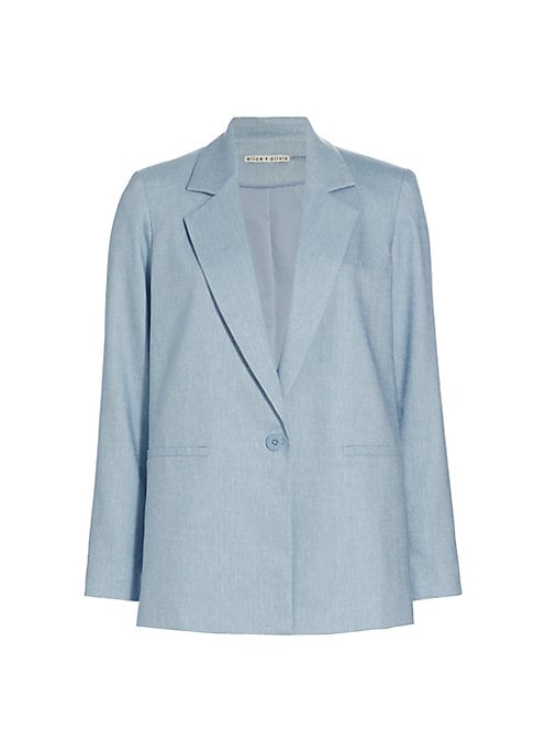 Chic Linen Blend Blazer